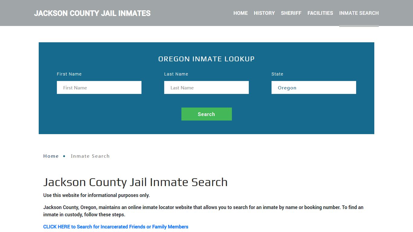 Jackson County, OR Detainee Lookup